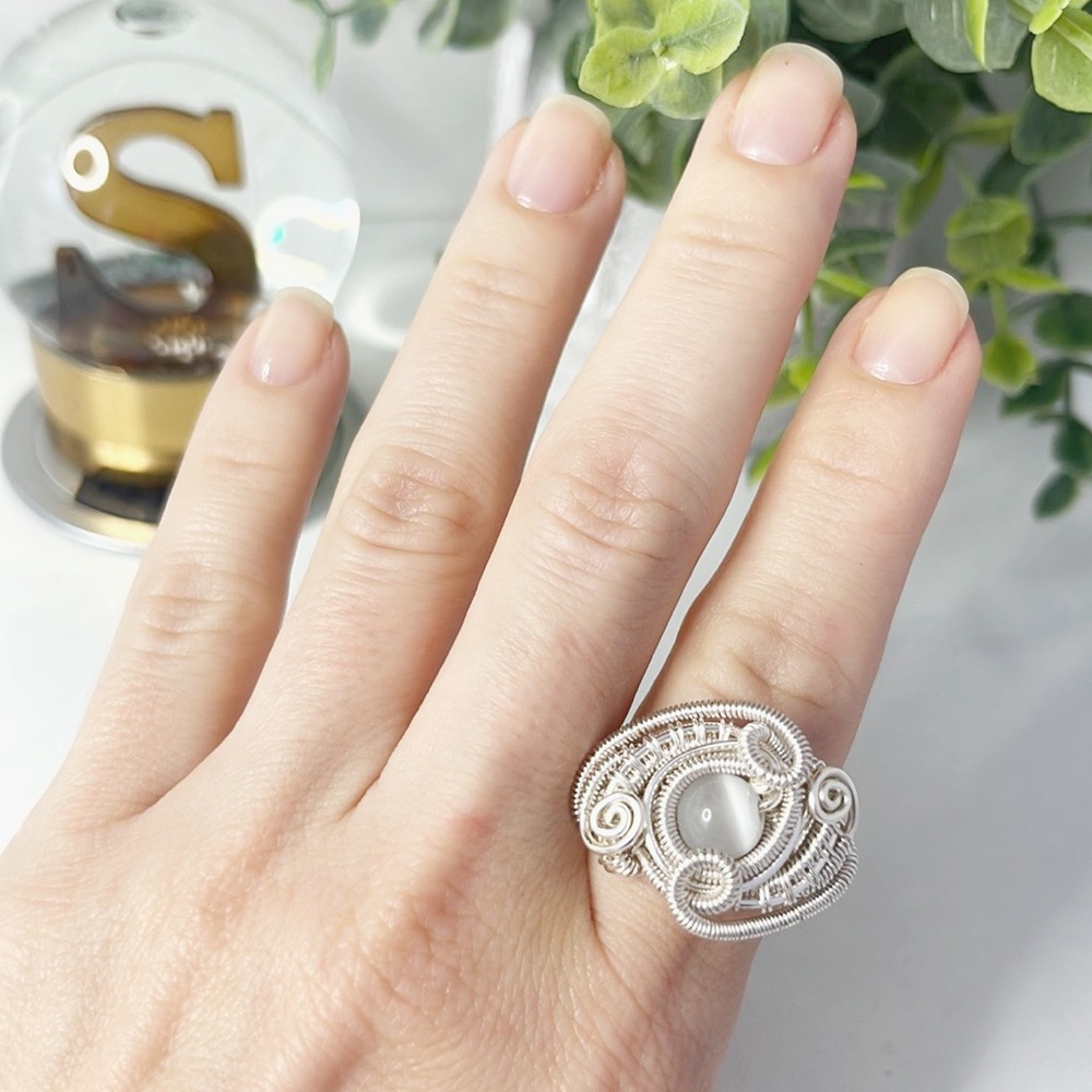 Artisan 🤩 Handmade cat eye ring✨